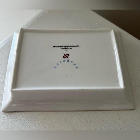 Asianera | Trinket Tray | Dish Rectangular Hand Painted - Picture 2 of 5